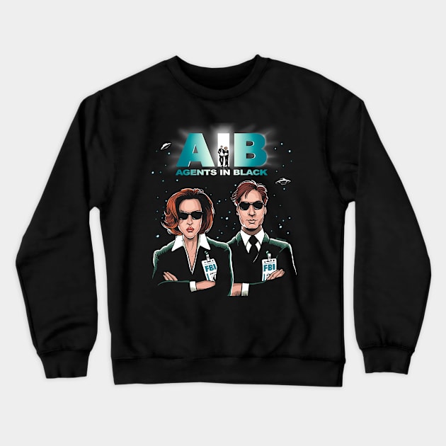 Agents In Black Crewneck Sweatshirt by DonovanAlex